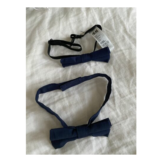 H&M navy blue baby bow tie lot image {4}
