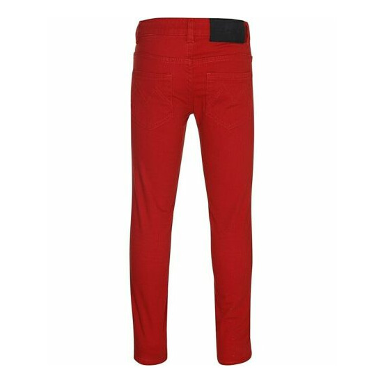 NWT Molo Boys Sizes 4 Red Aksel 5-Pocket Slim Fit Soft Denim Jeans Pants image {2}