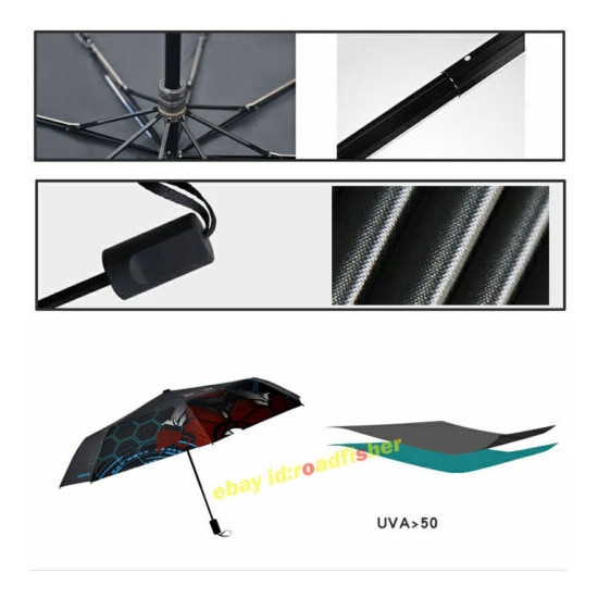 Anime Umbrella Men Boy Folding Sun Protection Anti-UV Sun Rain Umbrella Travel Thumb {5}