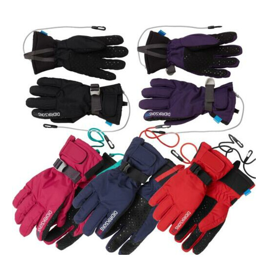 Didriksons Five Youth Ski Gloves Girls Boys Insulated Water Repellent Glove image {1}