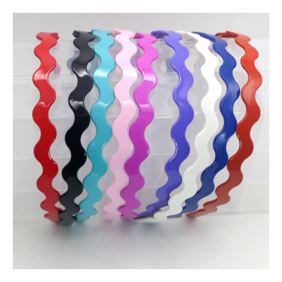 6 Mixed Color Wave Headband Hair band Headpiece Alice Band 10mm Fashion image {1}