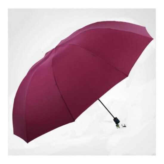 60" Super Big Fold Anti-UV Business Umbrella Men Women Rain Windproof Umbrella image {8}