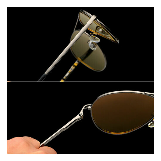 Polarized Aviator Sunglasses Anti-UV Flash Mirror Lens with Case For Boys Girls image {5}