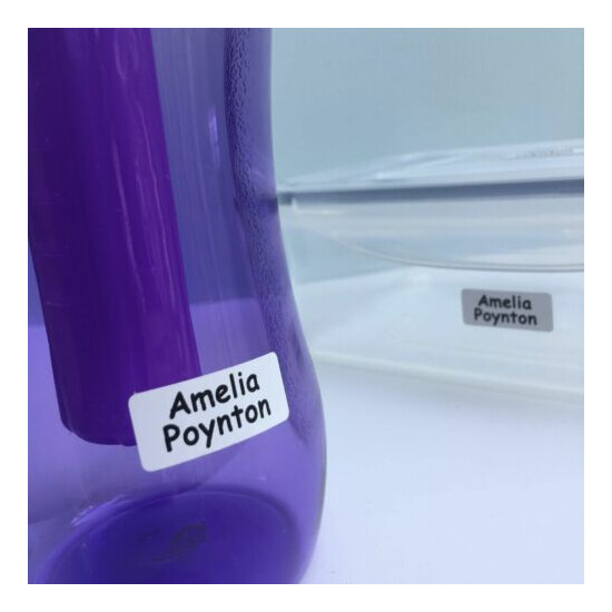UltraStick™ Waterproof Printed Labels - Name tags to stick in to garment labels image {3}