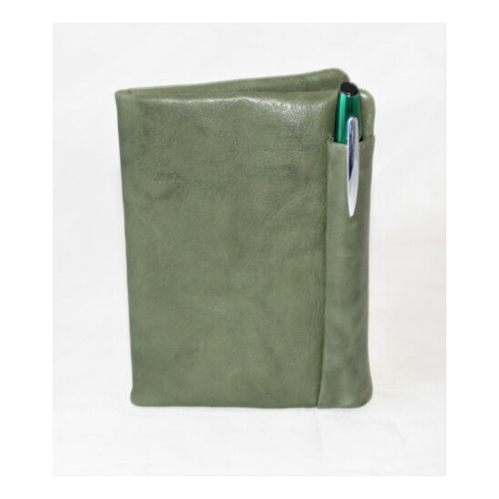 Port Passport With Port Pen Real Leather Green English Man Woman image {1}