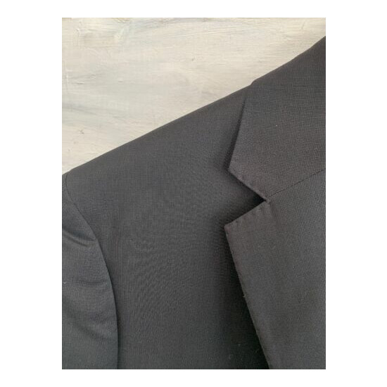 JOHN W. NORDSTROM Classic Fit Tic Weave 100% WOOL Blazer Jacket, 44L - Charcoal image {4}
