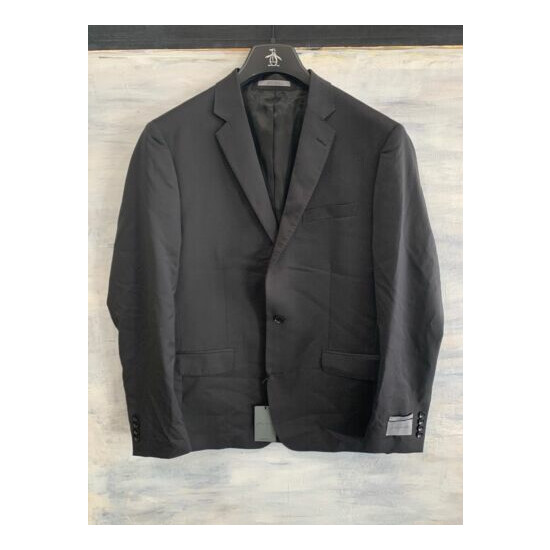 JOHN W. NORDSTROM Classic Fit Tic Weave 100% WOOL Blazer Jacket, 44L - Charcoal image {1}