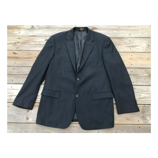 Prontomoda Men Blazer Two Button Sport Coat Jacket Designed in Italy Merino Wool image {2}