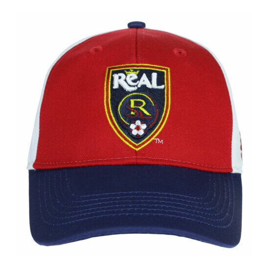 Adidas MLS Salt Lake City FC Kids (4-7) Basic Structured Adjustable Hat, OSFM image {2}
