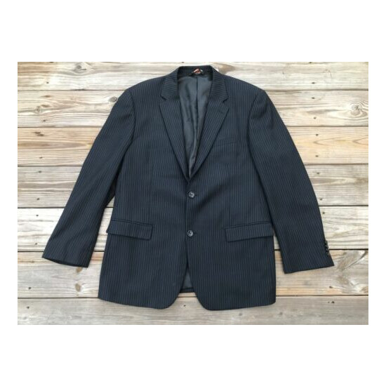 Prontomoda Men Blazer Two Button Sport Coat Jacket Designed in Italy Merino Wool image {1}