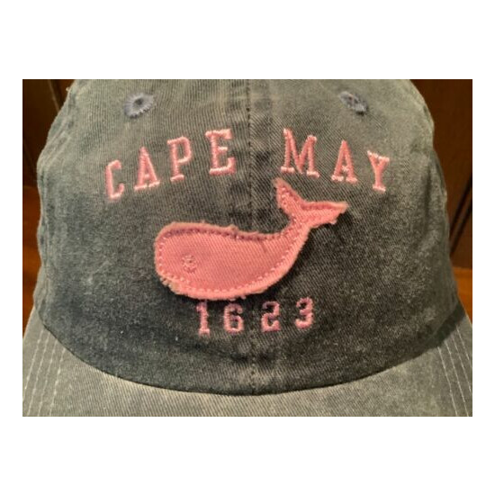 Cape May New Jersey NJ Pink Whale Jr. Cap Embroidered Hat Adjustable Strap  image {3}