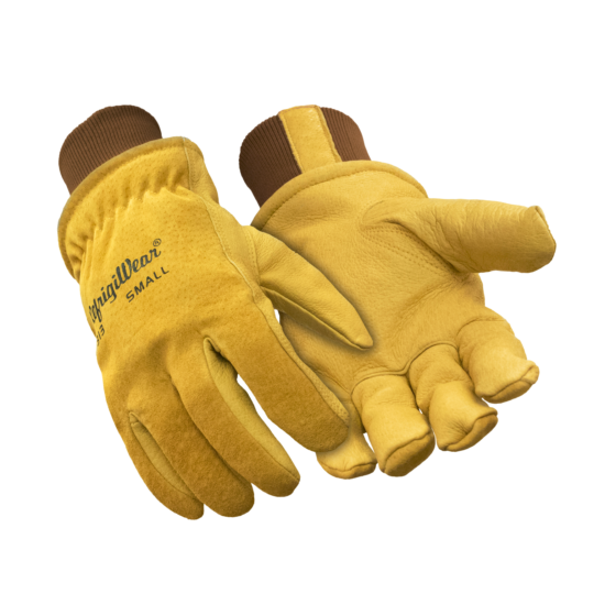 RefrigiWear Warm Fleece Lined Fiberfill Insulated Pigskin Leather Work Gloves image {1}