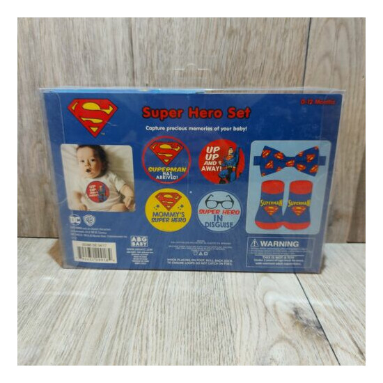 New 0-12 Months Superman Super Hero Boxed Set  image {3}