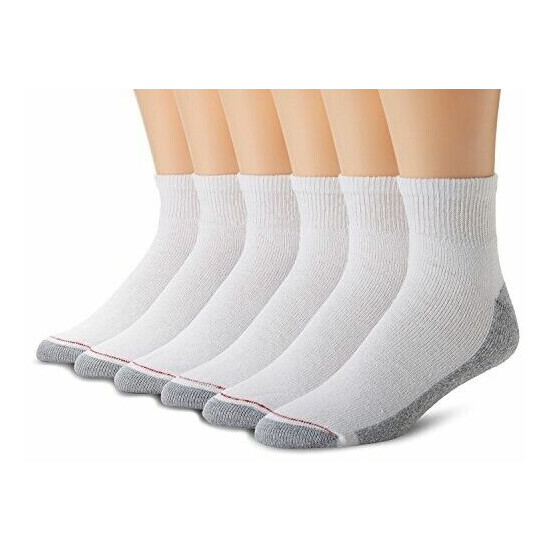 Hanes Men's BIG & TALL 12 paris Cushion Ankle socks "SLIGHTLY-IMPERFECT" image {2}