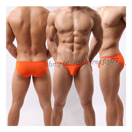 Men Bikini Swimwear Swimsuit Beachwear Underwear Smooth & Thin Mini Swim Briefs image {2}