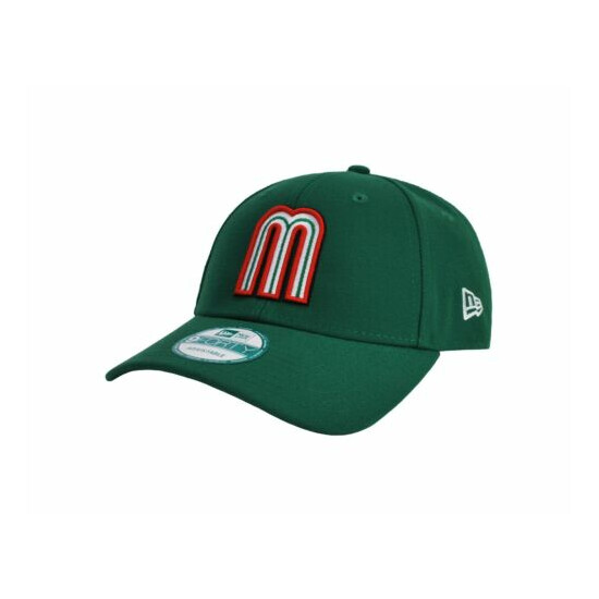 New Era 9Forty Men's Cap Mexico World Baseball Classic Green Red Adjustable Hat image {1}