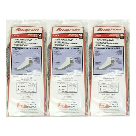 6 PAIRS Men's GRAY Snap-On Ankle Socks X-LARGE *FREE SHIPPING* MADE IN USA *NEW* image {2}