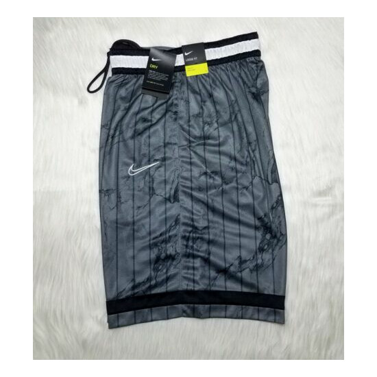 Nike Dri-FIT AOP Basketball Shorts 9 in Dark Grey Men's Size Large (Bv9535-084) image {2}