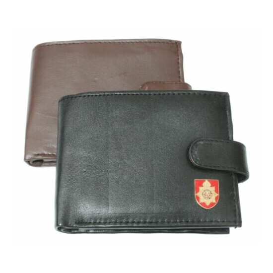 Royal Army Service Corps Leather Wallet BLACK or BROWN ME35 image {1}