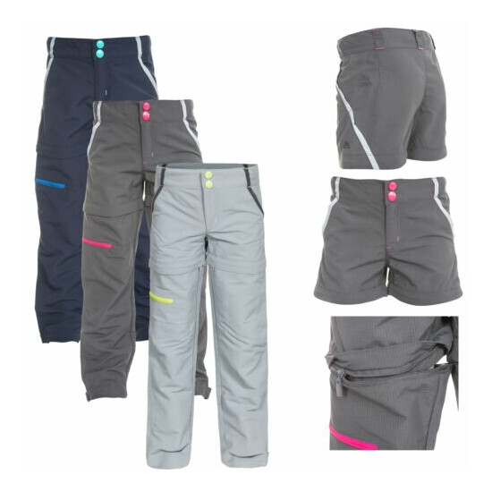 Trespass Defender Kids Walking Trousers Convertible Zip Off Shorts image {1}