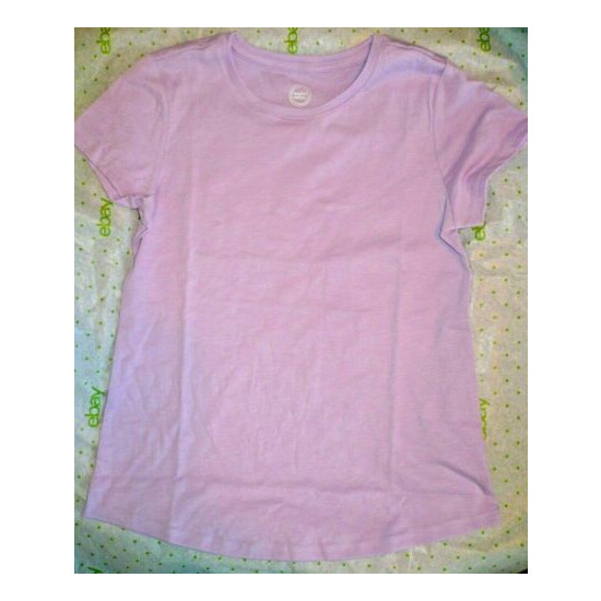 Wonder Nation Girls Essential Tee T-Shirt XL PLUS (14-16) Lavender Fade Resistan image {1}