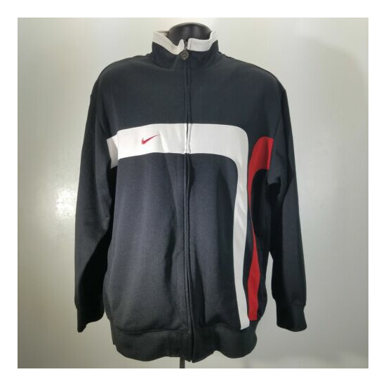 Nike Track & Field Full Zip Jacket Lightweight Black Bulls colorway Large  image {1}