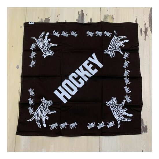 HOCKEY - NEW Vans Andrew Allen Brown & White Skateboard Bandana Handkerchief image {1}