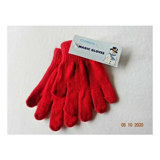 KIDS BOY GIRL SCHOOL CASUAL WINTER WARM MAGIC GLOVES HANDS PROTECTION 1-6 years image {2}
