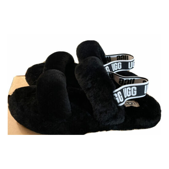 UGG KIDS OH YEAH 1115752K BLACK SIZE 5 KIDS SLIPPERS/ AUTHENTIC/ BRAND NEW image {1}
