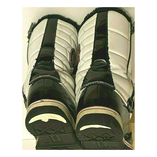 TOTES WINTER BOOTS KID GIRLS BLACK/WHITE/PINK style:KYLIE BLACK size 1M image {8}