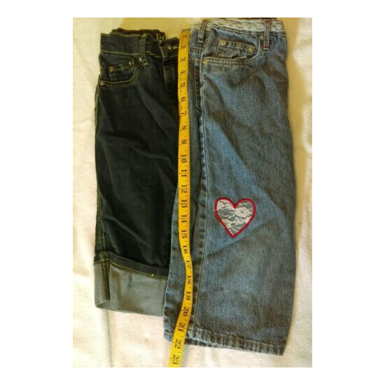 Lot Of 2 Sz 7 Jean Capri, Girls, Embroidered image {3}