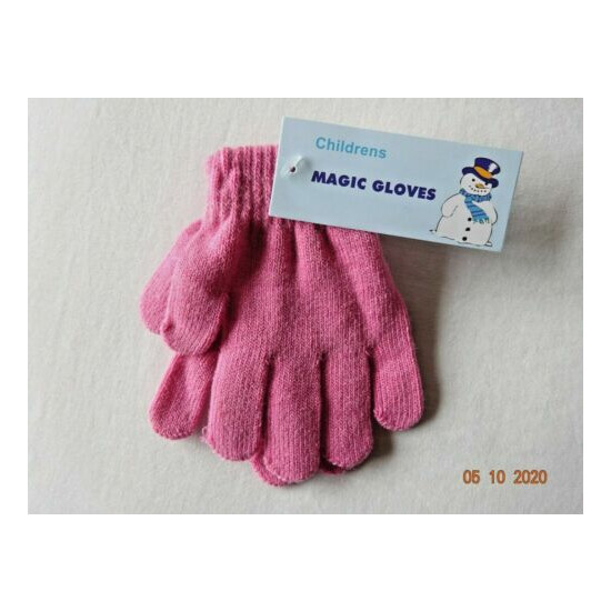 KIDS BOY GIRL SCHOOL CASUAL WINTER WARM MAGIC GLOVES HANDS PROTECTION 1-6 years image {4}