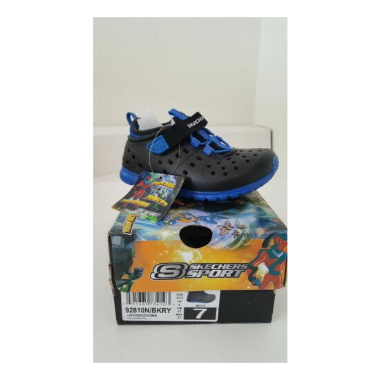 Skechers Hidrozooms Black/Royal Boy Shoes Size 7 image {1}