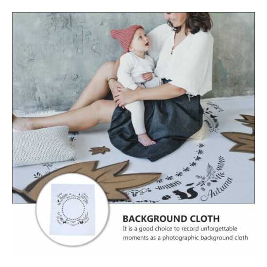 1pc Photo Backdrop Adorable Cotton Blanket Background Cloth for Kid Baby Newborn image {2}