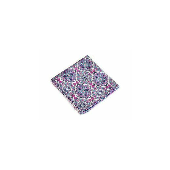Lord R Colton Masterworks Pocket Square - Trujillo Sky & Purple Silk - $75 New image {1}