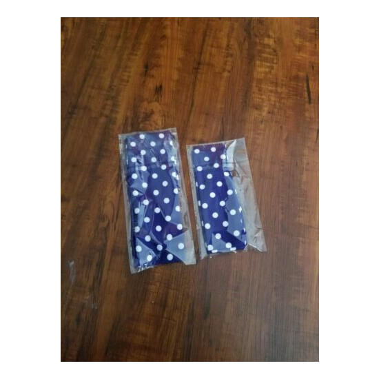 Mommy and Me Matching headbands (blue polka dots) image {3}