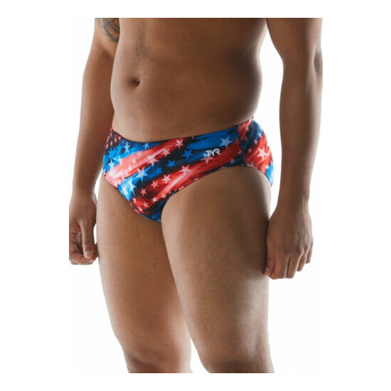 MENS TYR 4TH OF JULY FREEDOM SWIM BRIEFS - SIZE 34 & 36 image {1}