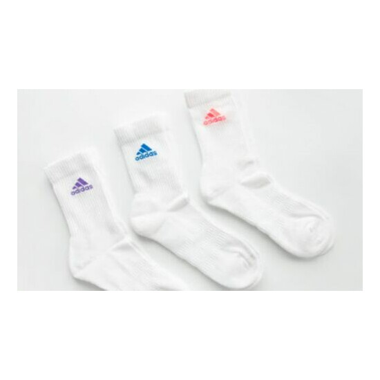 Adidas Men Cushion Crew Ankle 3 Pairs Socks Black 3PP Run Casual Sock HE4994 image {1}