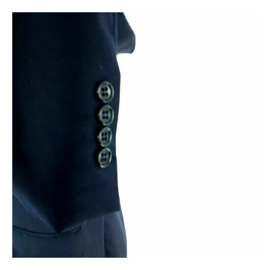 Joseph & Feiss Wool 2 Button Blazer 40L Blue Sport Coat image {4}