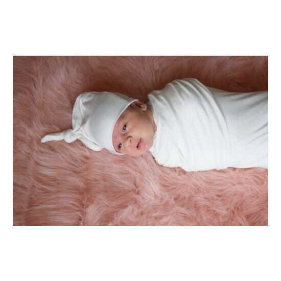 Baby Newborn Boy Girl Cotton Hat Swaddle Infant Wrap Blanket Photo Costume Caps image {4}