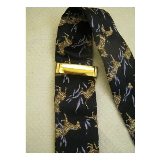 Leonard Paris silk / Leather men suspenders image {3}