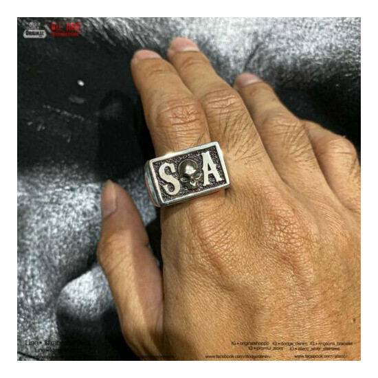 Sons of anarchy Ring SOA Rare Original Ring SONS Jax teller RingSz6-12 (Genuine) image {1}