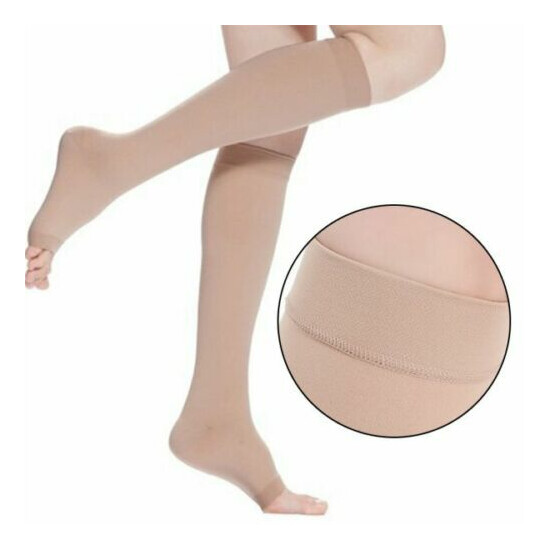 Compression Socks Knee High Support Stockings Leg Thigh Sleeve Sports Men Women image {2}