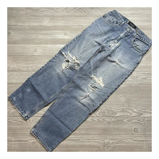 Vintage Levi's Silvertab Baggy Jeans Mens 34x35 Distressed Worn Skater 90s Cc18 image {1}