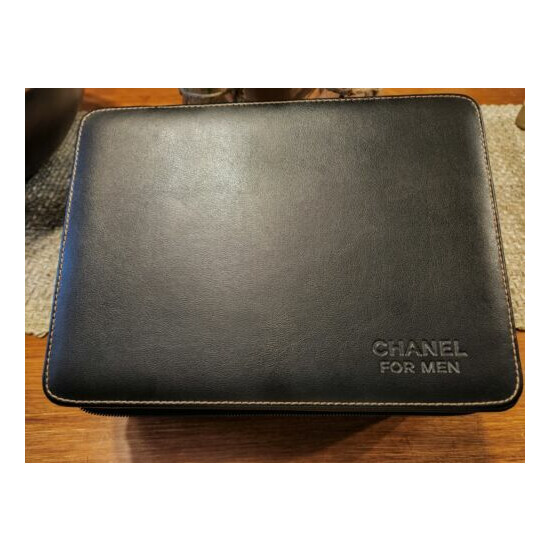 Chanel for Men Black Leather Dresser Top Case image {1}