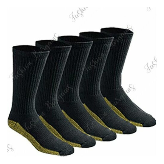 New 12 Pairs Mens Ultimate Work Boot Socks Size 6-11 Cushion Sole Reinforced Toe image {3}