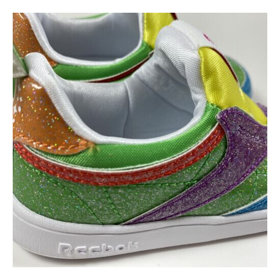 REEBOK Candyland Slip-on TODDLER Shoe Club C SIZE 7 Sparkles 100% Authentic NEW image {4}