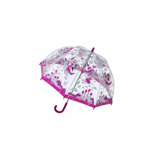 Kids Umbrellas Children Kids PVC Clear Dome Design Brolly Colourful Girl Boy New image {7}