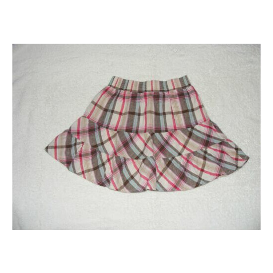 Old Navy Plaid with Attached Underskirt Ruffled Skirt - Size 6-7 image {2}