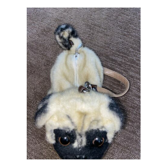 Plush Dog Purse For Child With Zipper And Handle image {2}